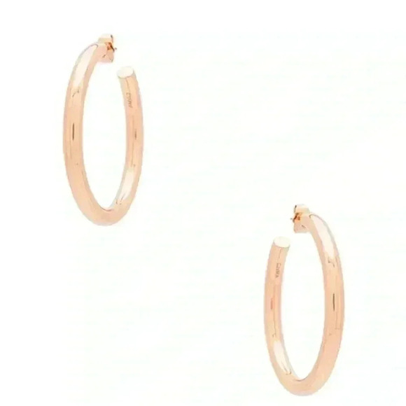Melanie Auld Modern Hoop Earring in Rose Gold - Picture 1 of 6